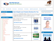 Tablet Screenshot of dietpillsnetwork.com